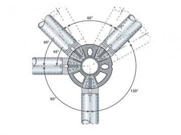 Système rosette pour échafaudage