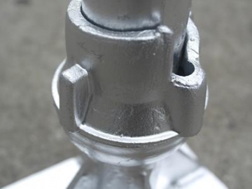 Vérin d'échafaudage ajustable