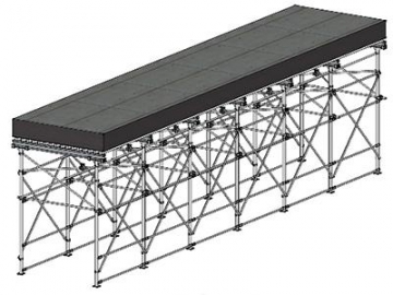 Système de passerelle pour échafaudage