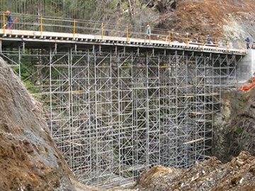 Echafaudage pour construction gouvernementale, Bolivie