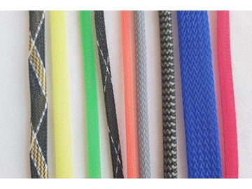 Gaine tressée extensible en PET