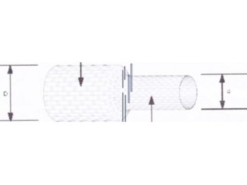 Gaine tressée thermorétractable (PET + PE)