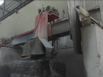 Scie à pont pour blocs de pierre, marbre ou granite