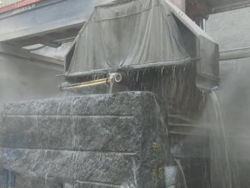 Scie à pont pour blocs de pierre, marbre ou granite