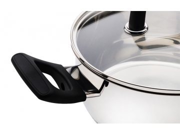Casserole et marmite en acier inoxydable - avec poignée en Bakélite