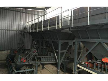 Centrale de recyclage de béton