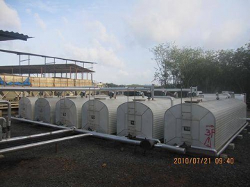 Réservoir de stockage horizontal