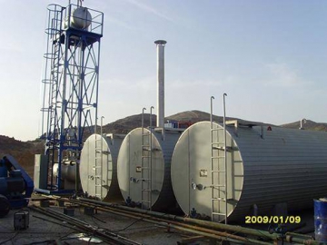 Réservoir de stockage horizontal