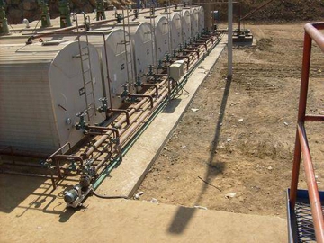 Réservoir de stockage horizontal