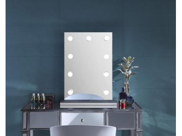 Miroir de maquillage avec lumière LED