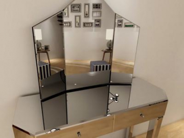 Miroir triptyque pliable pour coiffeuse