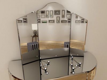 Miroir triptyque pliable pour coiffeuse