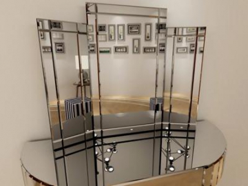 Miroir triptyque pliable pour coiffeuse