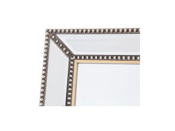 Miroir rectangulaire cadre en bois