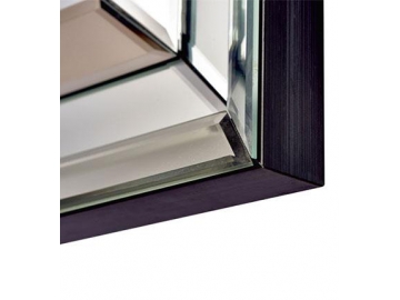 Miroir mural rectangulaire cadre en bois