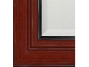 Miroir mural rectangulaire cadre en bois