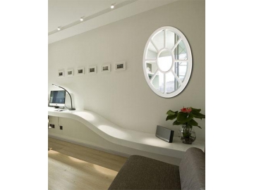 Miroir mural ovale avec cadre