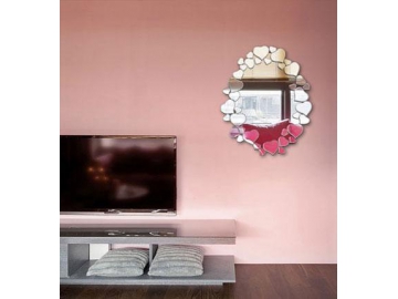 Miroir mural ovale avec cadre