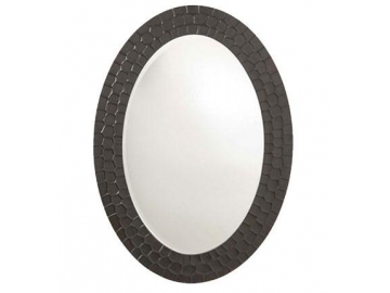 Miroir mural ovale avec cadre