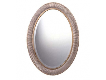 Miroir mural ovale avec cadre