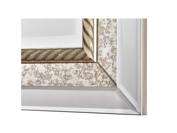 Miroir rectangulaire en verre cadre en bois