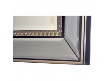 Miroir rectangulaire en verre cadre en polystyrène