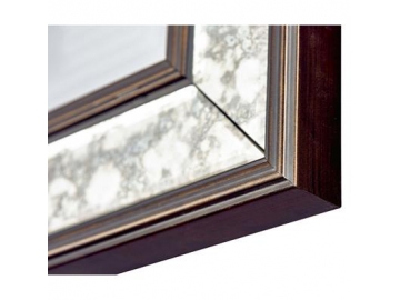 Miroir rectangulaire en verre cadre en polystyrène