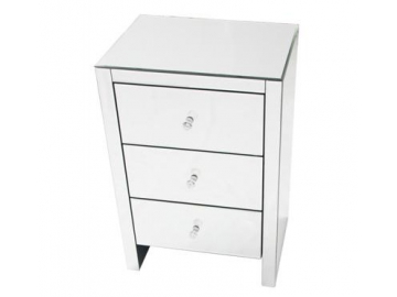 Table de chevet miroir