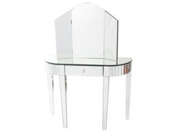 Coiffeuse en verre miroir