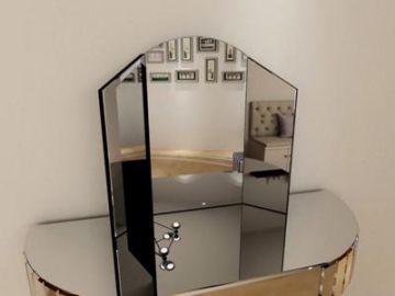 Miroir triptyque pliable pour coiffeuse