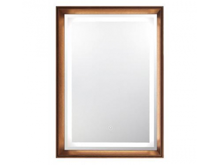 Miroir avec cadre et lumière LED