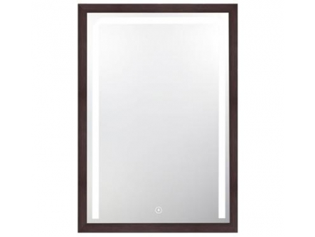 Miroir avec cadre et lumière LED