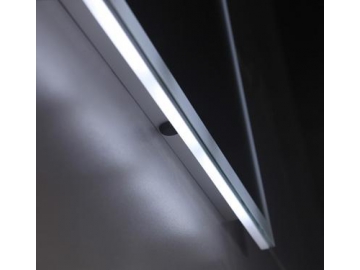 Miroir avec rétro-éclairage LED sans cadre