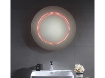 Miroir avec rétro-éclairage LED sans cadre