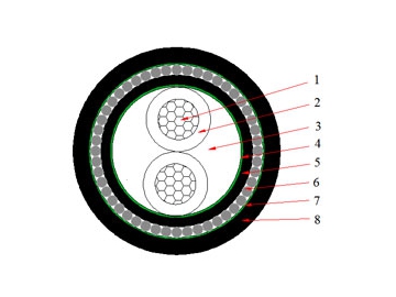 Câble NAYRY 6/1 kV (AL/PVC/SWA/PVC)
