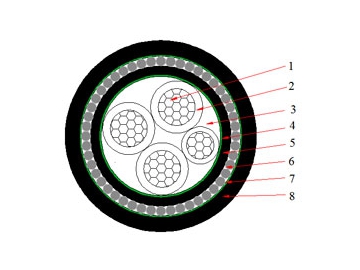Câble NAYRY 6/1 kV (AL/PVC/SWA/PVC)