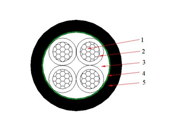 Câble NAYY 0.6/1 kV (AL/PVC/PVC)