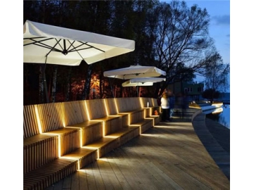 Ruban LED SMD 5050 blanc chaud étanche IP68