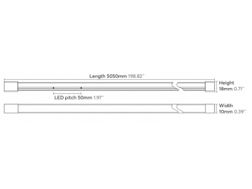 Néon flexible LED RGB 1018 – éclairage latéral