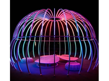 Ruban LED RGB flexible coloré étanche IP62 DC24V
