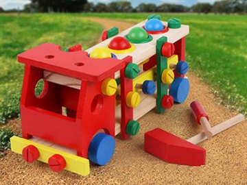 Jeu de construction en bois camion
