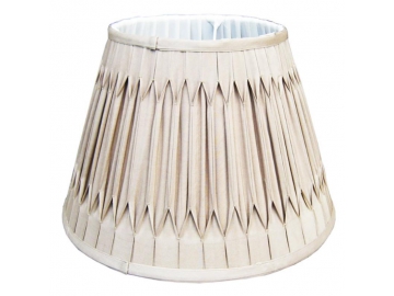 Abat-jour, Forme empire plissé, abat-jour couture terracotta Modèle Numéro:DJL0175