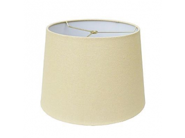 Abat-jour contrecollé en lin, cylindrique, jaune foncé Modèle Numéro:DJL0518