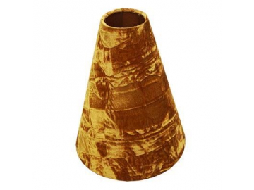 Abat-jour cheminée, velour, Orange marron Modèle Numéro:DJL0552