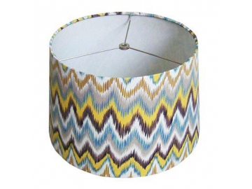 Abat-jour contrecollé imprimé, cylindrique plat, multi-couleur Modèle Numéro:DJL0272