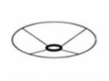 Cercle à bague pour abat-jour