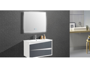 Meuble de salle de bain suspendu moderne avec miroir IL-1912