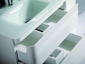 Meuble simple vasque avec miroir IL315