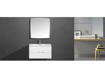 Meuble simple vasque avec miroir IL-331