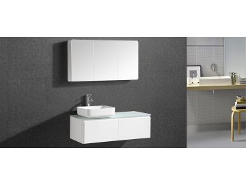 Meuble de salle de bain suspendu avec miroir IL-1651